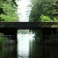 Eisenbahnbrücke im Eisenbahnkanal Groß Köris