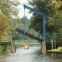 Zugbrücke in Groß Köris öffnet sich